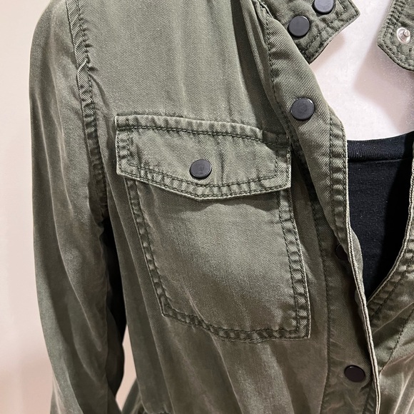 Olive Cargo/Safari Jacket- Small P. - Picture 4 of 5